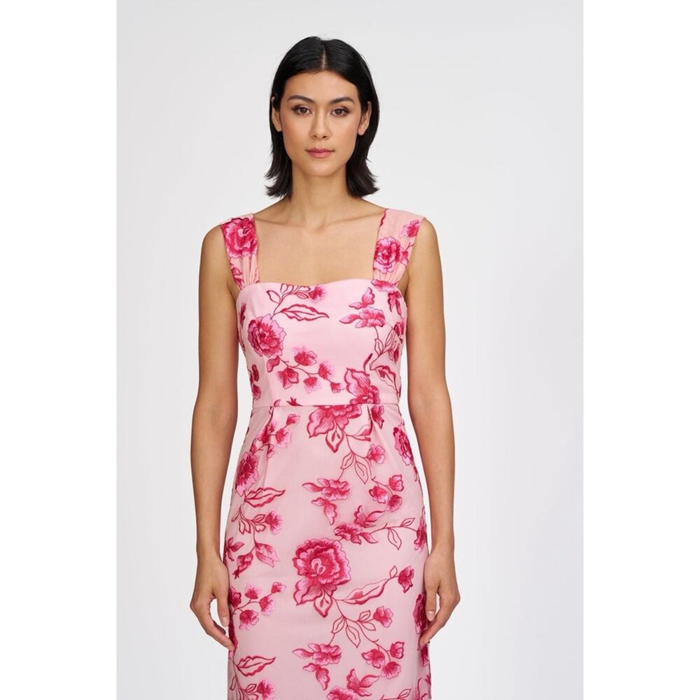 JS COLLECTIONS Julieta Ankle Sundress Gown in Rose Shadow/ Magenta - Picture 2 of 13
